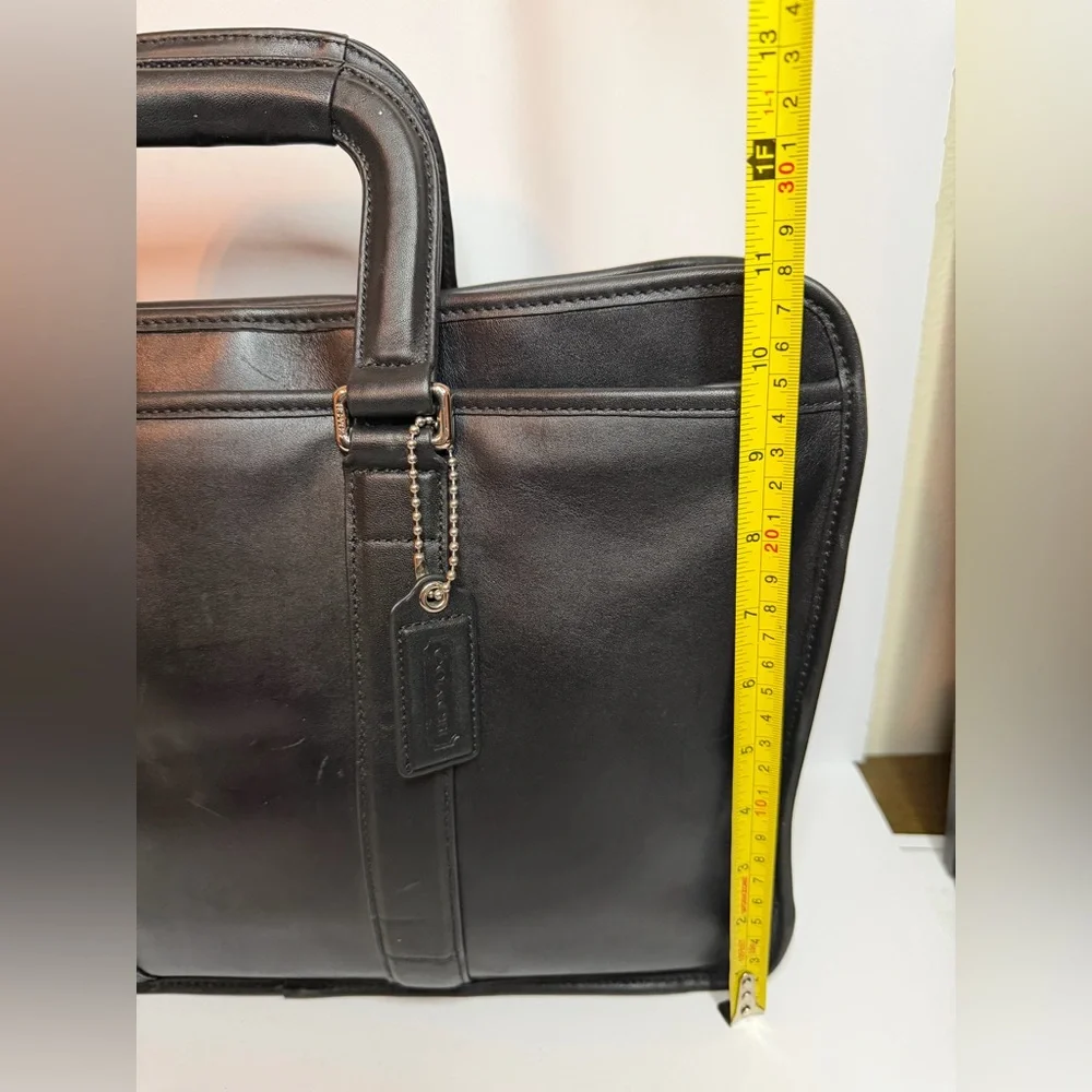 Coach Lexington Embassy Black Leather Briefcase - Picture 3 of 15